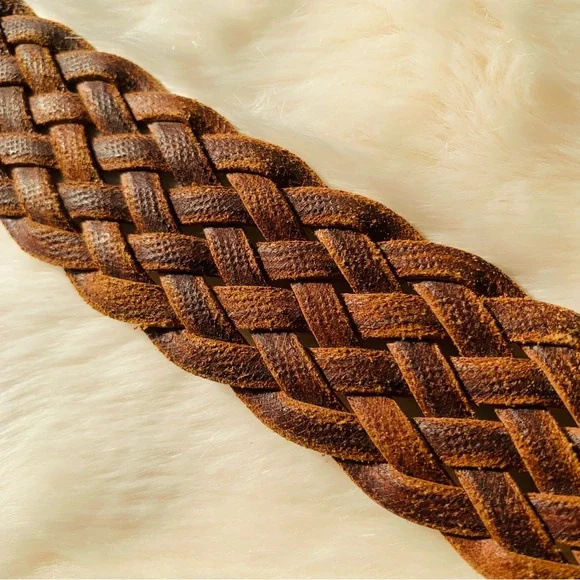 Italian Round Covered Buckle Butter Leather Soft Belts